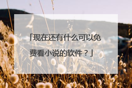 现在还有什么可以免费看小说的软件？