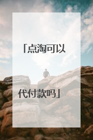 点淘可以代付款吗