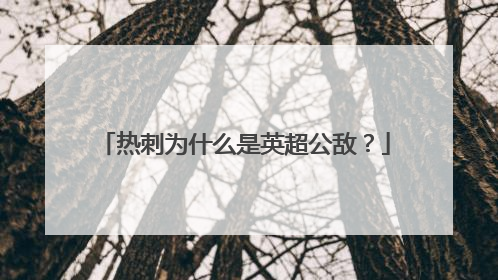 热刺为什么是英超公敌？