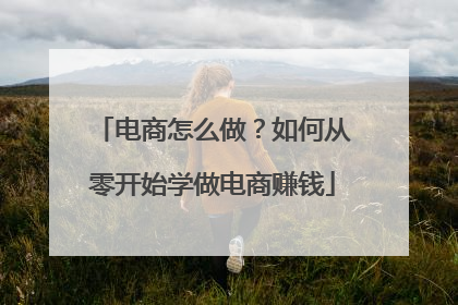电商怎么做?如何从零开始学做电商赚钱