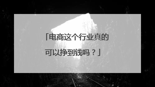 电商这个行业真的可以挣到钱吗?