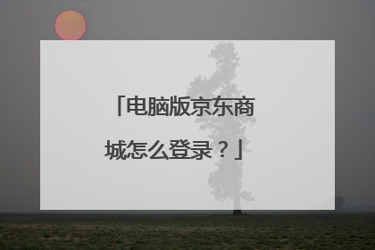 电脑版京东商城怎么登录?