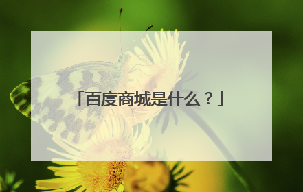 百度商城是什么?