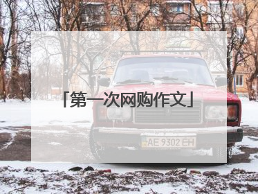 第一次网购作文