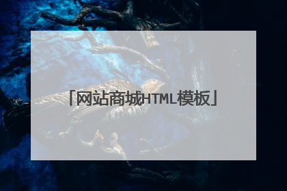 网站商城HTML模板