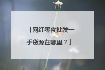 网红零食批发一手货源在哪里？