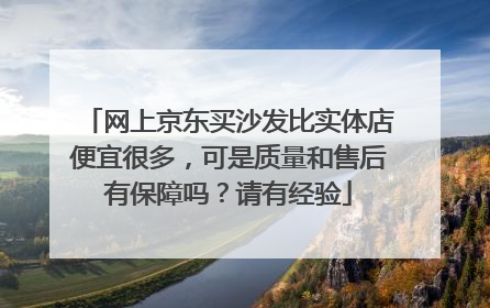 网上京东买沙发比实体店便宜很多,可是质量和售后有保障吗?请有经验