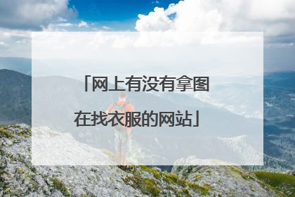 网上有没有拿图在找衣服的网站