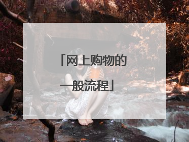 网上购物的一般流程