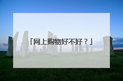 网上购物好不好?
