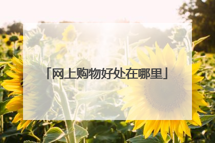 网上购物好处在哪里