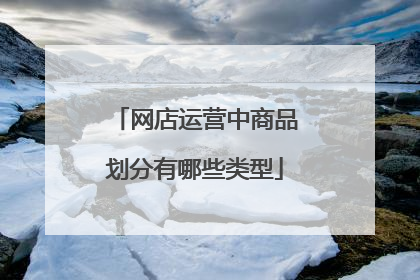 网店运营中商品划分有哪些类型