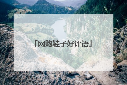 网购鞋子好评语