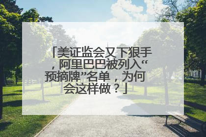 美证监会又下狠手，阿里巴巴被列入“预摘牌”名单，为何会这样做？