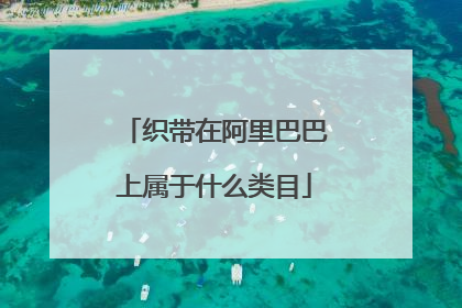 织带在阿里巴巴上属于什么类目