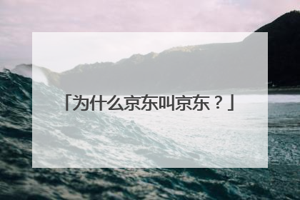 为什么京东叫京东?