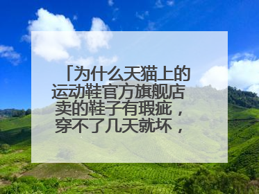 为什么天猫上的运动鞋官方旗舰店卖的鞋子有瑕疵,穿不了几天就坏,还都是全国前5的牌子,这是怎么回事?