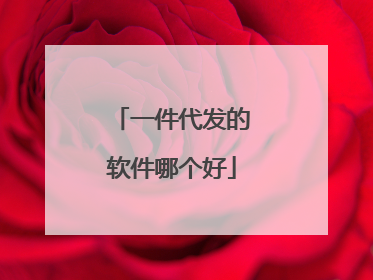 一件代发的软件哪个好