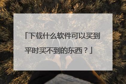 下载什么软件可以买到平时买不到的东西?