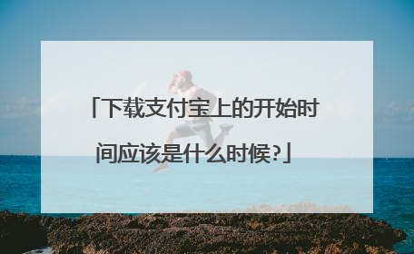 下载支付宝上的开始时间应该是什么时候?