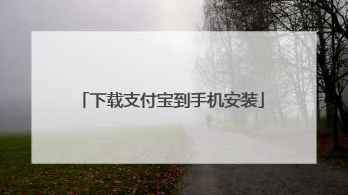 下载支付宝到手机安装