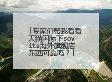 专家们帮我看看天猫国际下sovita海外旗舰店东西可靠吗？