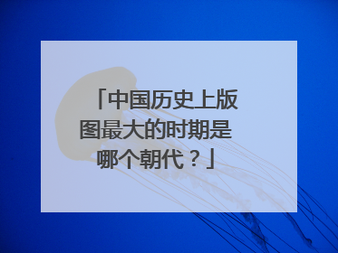 中国历史上版图最大的时期是哪个朝代?