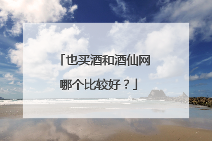 也买酒和酒仙网哪个比较好？