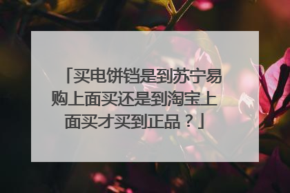 买电饼铛是到苏宁易购上面买还是到淘宝上面买才买到正品?