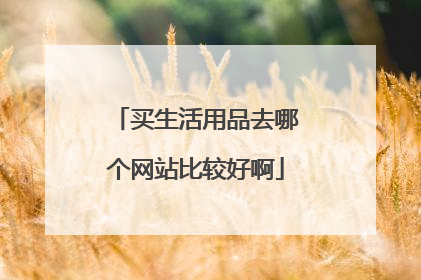 买生活用品去哪个网站比较好啊