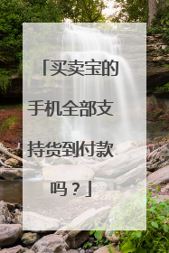 买卖宝的手机全部支持货到付款吗？