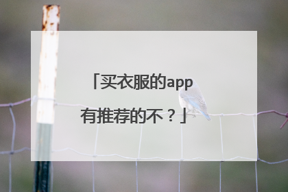 买衣服的app有推荐的不?