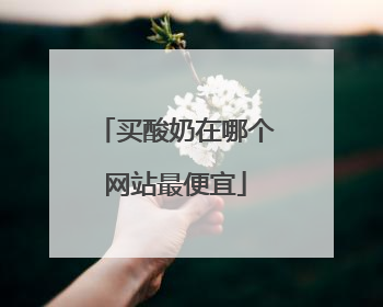 买酸奶在哪个网站最便宜