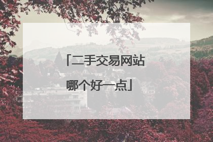 二手交易网站哪个好一点