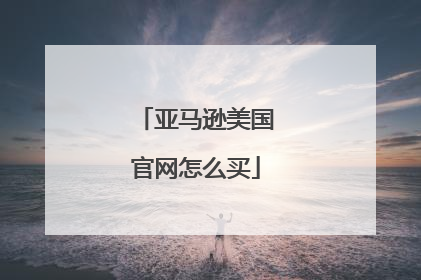 亚马逊美国官网怎么买