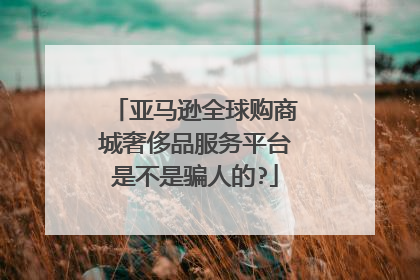 亚马逊全球购商城奢侈品服务平台是不是骗人的?