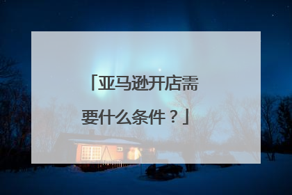 亚马逊开店需要什么条件?