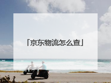 京东物流怎么查