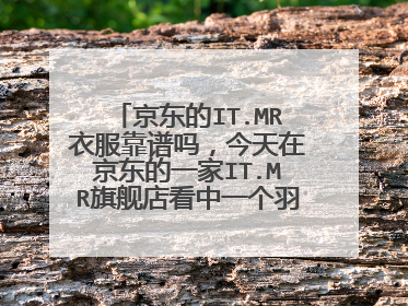 京东的IT.MR衣服靠谱吗,今天在京东的一家IT.MR旗舰店看中一个羽绒服,850多,靠谱吗?
