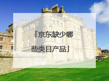 京东缺少哪些类目产品