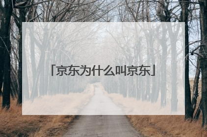 京东为什么叫京东