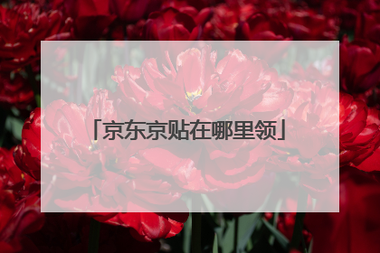 京东京贴在哪里领