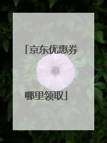 京东优惠券哪里领取