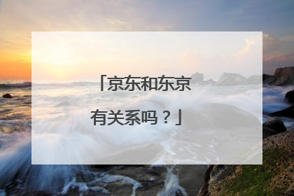 京东和东京有关系吗？