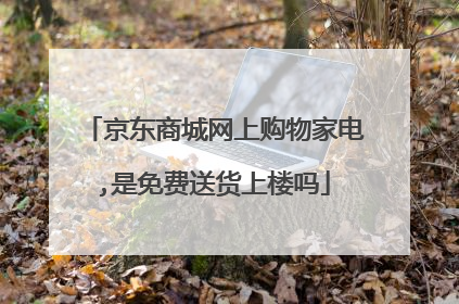 京东商城网上购物家电,是免费送货上楼吗
