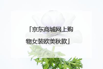 京东商城网上购物女装欧美秋款