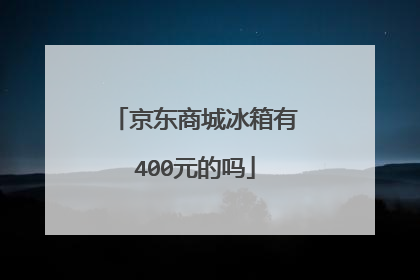 京东商城冰箱有400元的吗