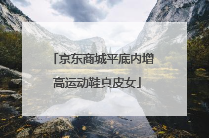 京东商城平底内增高运动鞋真皮女