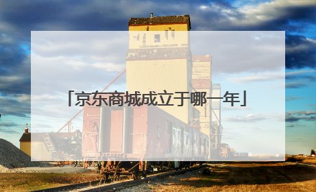京东商城成立于哪一年