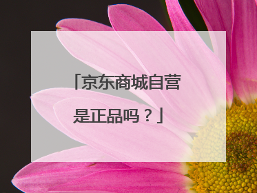 京东商城自营是正品吗?